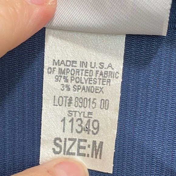 Vintage Graff Blue Zip Front Jacket Size Medium - Picture 3 of 5